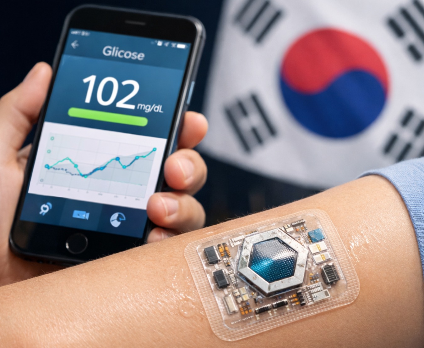 Coreia do sul desenvolve patch de suor para monitorar glicose sem agulhas