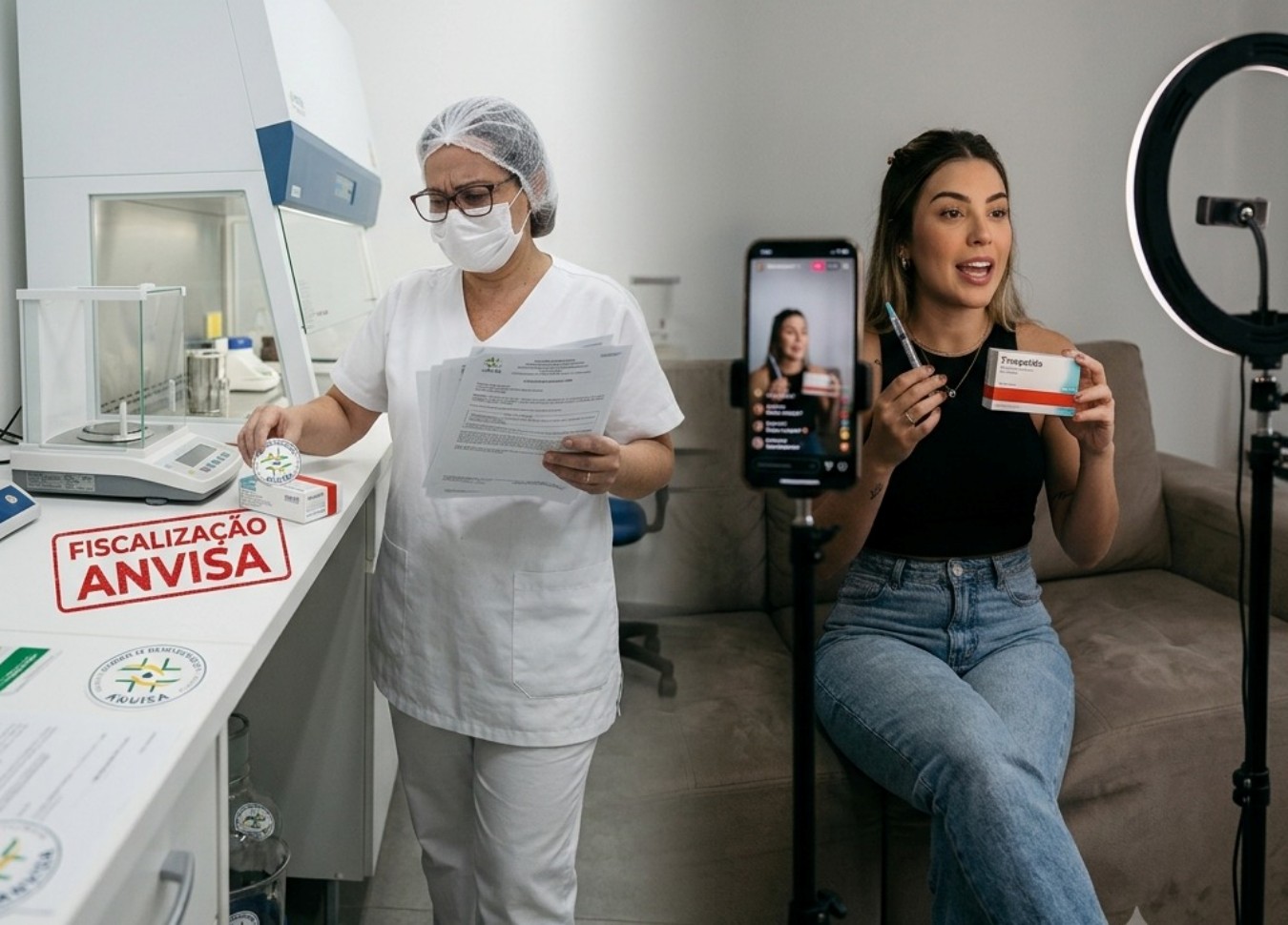 O alvo errado enquanto a Anvisa cerca o setor magistral legalizado, influenciadores impulsionam o contrabando de tirzepatida