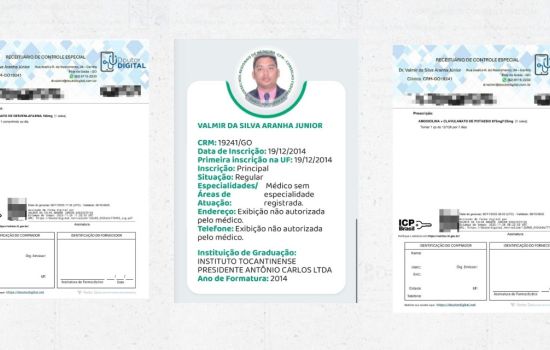 Nova denúncia de crime contra a saúde pública: segundo médico é flagrado vendendo receitas de controlados por aplicativo
