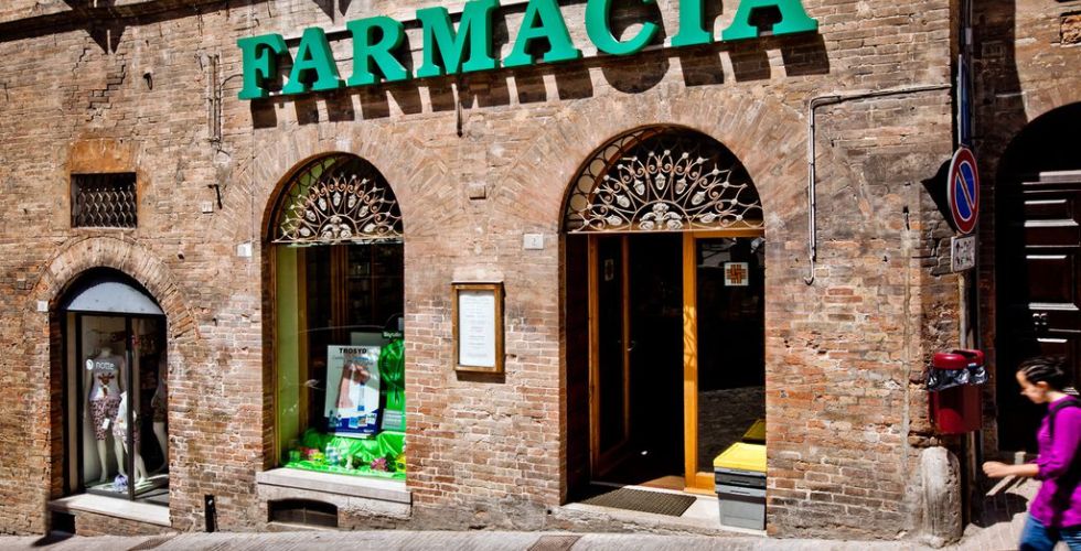 A farmácia italiana e suas particularidades