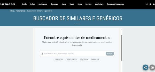 Professor do ICTQ desenvolve plataforma que reúne ferramentas para agilizar rotina do farmacêutico
