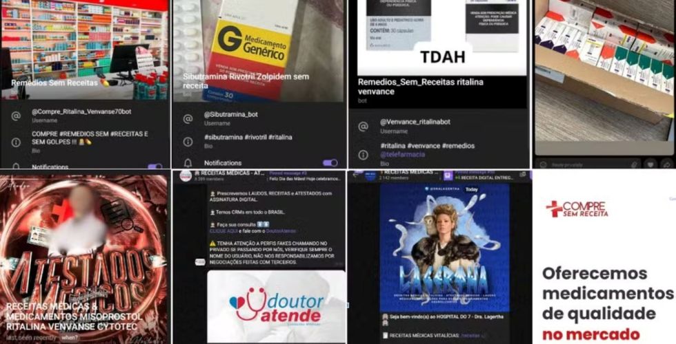 Denúncia: investigação revela 65 grupos clandestinos com mais de 82 mil usuários vendendo medicamentos controlados nas redes