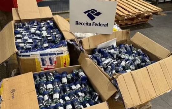 Receita Federal apreende 120 kg de medicamentos controlados declarados como suplemento alimentar