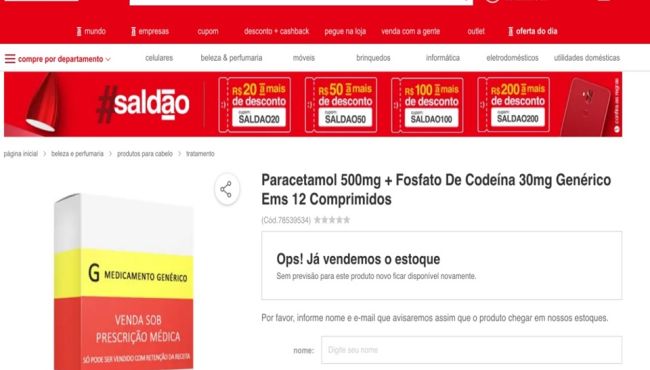 Redes de farmácia terceirizam venda de medicamentos pelas Casas Bahia, Americanas, Ponto Frio e Magazine Luiza