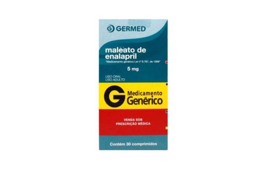 Alerta: comprimidos em lote de 5mg do Maleato de Enalapril foram embalados em 10mg
