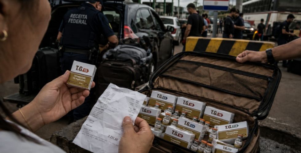 Muambeiro de caneta: como o alto custo do medicamento e o cerco à manipulação empurram pacientes para o novo contrabando da tirzepatida
