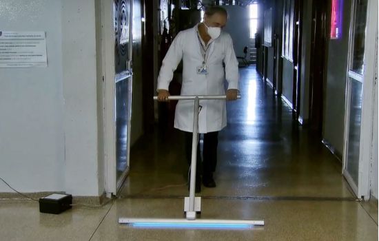 Coronavírus: USP desenvolve rodo com raio ultravioleta para desinfectar hospitais