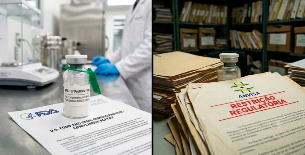 FDA aprova manipulação de peptídeos enquanto o Brasil mantém o mercado na sombra