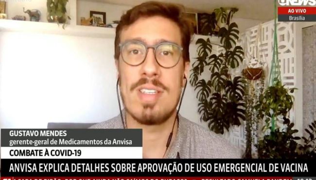 Farmacêutico é destaque na Globo News ao representar a Anvisa