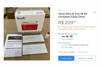 Denúncia: testes rápidos estão sendo vendidos ilegalmente na internet