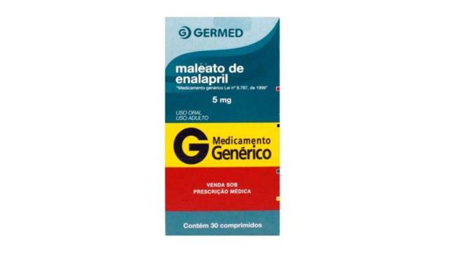 Alerta: comprimidos em lote de 5mg do Maleato de Enalapril foram embalados em 10mg