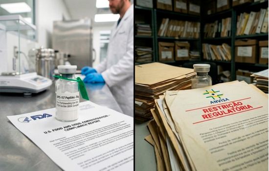 FDA aprova manipulação de peptídeos enquanto o Brasil mantém o mercado na sombra