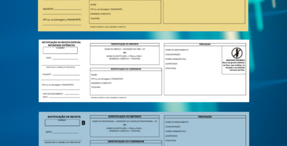 Atualização da Anvisa nos modelos de receitas para controlados começa a valer a partir de hoje