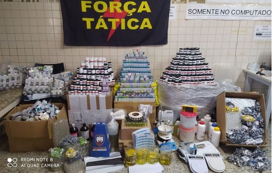 Polícia fecha indústria clandestina de medicamentos anabolizantes
