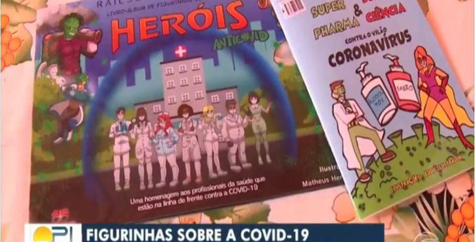 Farmacêutico cria álbum de figurinhas para homenagear profissionais de saúde