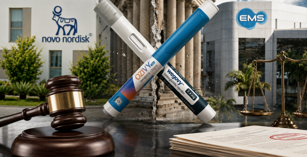 Novo Nordisk sofre nova derrota na Justiça em disputa contra Ozivy da EMS