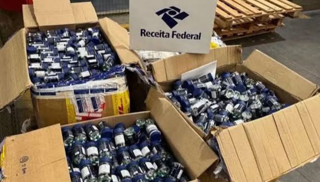 Receita Federal apreende 120 kg de medicamentos controlados declarados como suplemento alimentar